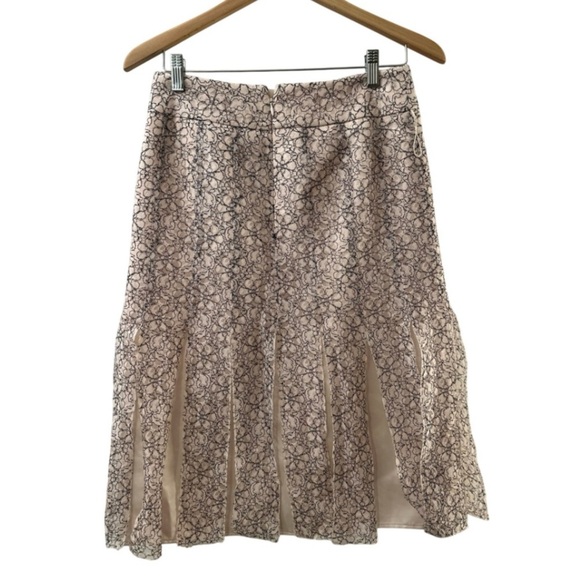 KELLY BLUE A-Line Skirt with Tie Waist SIZE 2 WOMEN'S SMALL Lined Belted Lace - Picture 2 of 15